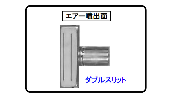 コンプレッサー用小型MX噴射口断面